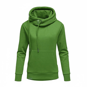 Sudadera con Capucha Unisex de Color Sólido, Tejido de Felpa, Corte Regular, Informal, para Otoño, Transpirable, con Bolsillos - Product Image 2