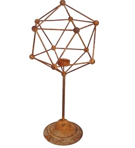 Candelabro de Metal con diseño de flores de Navidad para decoración del hogar - Product Image 1