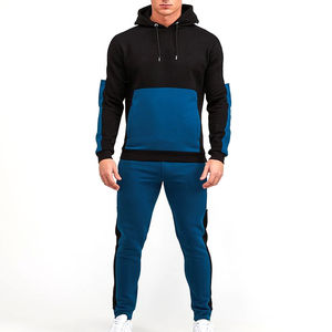 Conjunto deportivo para hombre, sudadera con capucha, pantalones jogger, ropa de entrenamiento físico, conjunto de chándal para hombre para gimnasio, entrenamiento y correr - Product Image 1