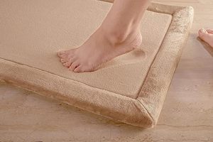 Tapis de salle de bain personnalisé en mousse à mémoire de forme, absorbant l'eau, antidérapant, doux et épais, pour la douche et les toilettes - Product Image 5