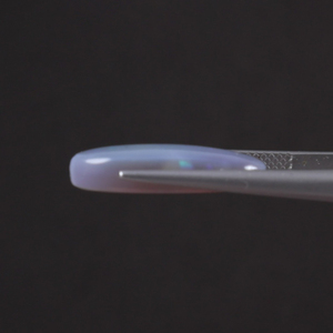 Opale naturelle blanche en vrac, 7,88 carats, taille ovale 21x11mm, certifiée IGI, taillée à la main, polie, avec traitement de cirage/lustrage léger - Product Image 2
