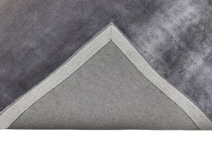 พรมปูพื้นลายทางสีเบจชาร์โคลทันสมัย ดีไซน์ทอมือ 100% วิสโคส เป็นมิตรกับสิ่งแวดล้อม กันลื่น หนานุ่ม ไล่เฉดสี - Product Image 2