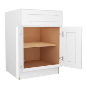 ตู้ครัวบานเปิดคู่สีขาวเบส รุ่น B36 แบบ Shaker Door ประกอบสำเร็จ (RTA) ผลิตในเวียดนาม - Product Image 5