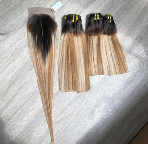 Prix fournisseur 100% Perruque humaine vietnamienne vierge à lacets os droit Piano couleur spéciale super double extensions de cheveux - Product Image 1