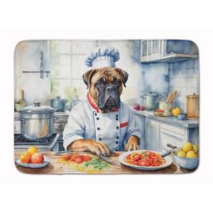 Bullmastiff the Chef Memory Foam Kitchen Mat Machine <b>Washable</b> Anti-Fatigue Cushion Comfort Bath <b>Rug</b> Kitchen <b>Rug</b> - Product Image 1