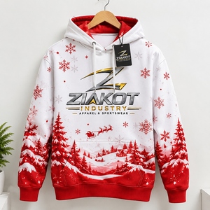 Wholesale Direct Ziakot Industry Custom Stitched White <b>Purple</b> 3D Pattern Design Flower Sports Pullover Sweatshirt <b>Hoodie</b> - Product Image 6