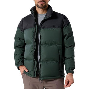 Unisex Standard OEM Color Hooded Puffer <b>Jacket</b> Warm Winter Vintage Ski Coat with Stand Collar & Zip-Up Front Custom Design Bulk - Product Image 3