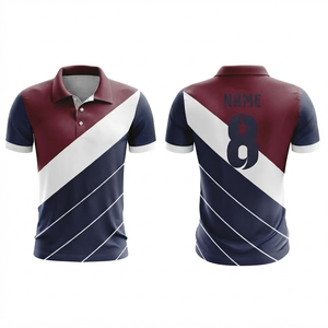 Chemise zippée à manches courtes pour homme, en tissu jersey, anti-plis, imprimée numériquement, avec poche, style décontracté, longueur standard - Product Image 2