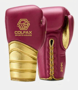 Gants de boxe Sanda légers à doigts entiers avec logo personnalisé, fermeture à lacets, en cuir véritable, poignées personnalisées, idéaux pour le combat - Product Image 1