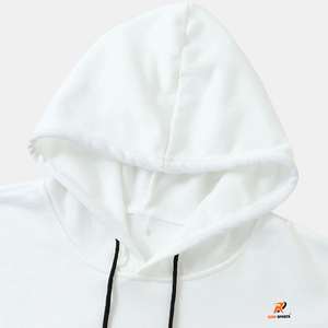 Sweat à capuche personnalisé en coton épais de luxe, style hip-hop, coupe ample, épaules tombantes, pour homme - Product Image 4