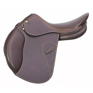 Selle d'équitation anglaise en cuir véritable de qualité supérieure, design tout usage, confortable et durable, équipement d'équitation. - Product Image 3