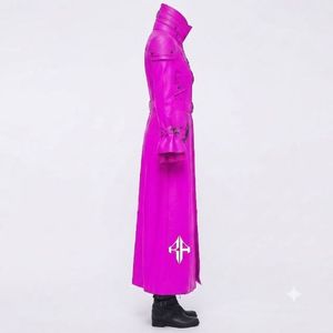 Abrigo gótico de cuero para mujer con manga regular, cuello vuelto y decoración de tela de sarga, personalizado por RIVIAN ATLANTIC - Product Image 4