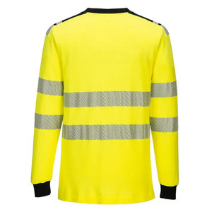 Camisetas de Trabajo de Secado Rápido para Seguridad Nocturna, Uniformes de Seguridad para Taller, Camisetas Reflectantes de Alta Visibilidad Personalizadas de Manga Larga - Product Image 4