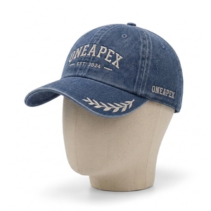 Casquette de baseball personnalisée One Apex Trucker, logo brodé, coton lavé, réglable, unisexe, streetwear - Product Image 1