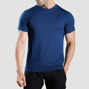 Camiseta Deportiva de Manga Corta para Hombre, de Secado Rápido, Transpirable, para Entrenamiento, Culturismo, Compresión Ajustada - Product Image 1