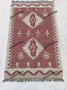 Krafterscustom Handcrafted Geometric Kilim Eco Friendly Hand Tufted Area <b>Rug</b> Rectangle Wool Living Room Latex Backing 0.4-0.6 - Product Image 2