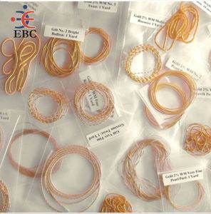 Export Belt Corp. Embroidery Material Metallic French Bullion Embroidery Wire Jewelry <b>Making</b> Beading (1MM 55 Yards Rose Gold) - Product Image 1