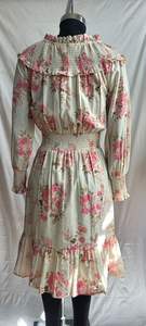 Women's Elegant Modest Midi Length <b>Dresses</b> Casual Bubble Sleeves Digital Printed for Autumn Season Buy Direct From Supplier - Product Image 3