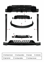 Kit de Carrocería para Tesla Model Y Juniper 2025-2026, Alerón Delantero, Alerón Trasero, Faldones Laterales, Accesorios para Tesla Model Y Juniper