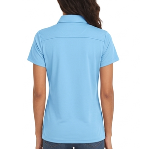 Relaxed Fit Casual Beach And Street Wear Lightweight Linen Women Polo Shirts Breathable Short Sleeve Summer Shirt For Ladies - Product Image 3