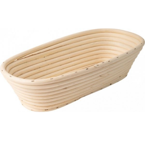 Nouveau panier de levage ovale en rotin tressé à la main, durable et rustique, de 9 à 10 pouces, avec doublure, pour boulangerie commerciale - Product Image 3