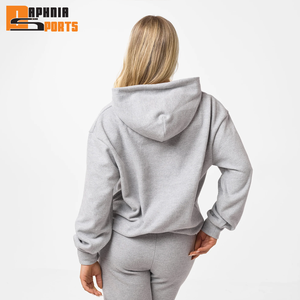 Conjunto de 2 Piezas de Ropa Deportiva Casual para Mujer, Sudadera con Cierre y Pantalones Deportivos, Corte Regular, 100% Algodón Felpa - Product Image 6