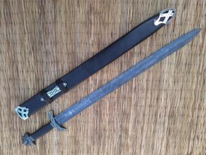 DAMAS FAIT À LA MAIN NOIR MICARTA POIGNÉE NOTHMEN VIKING ÉPÉE NMT-2523 - Product Image 5