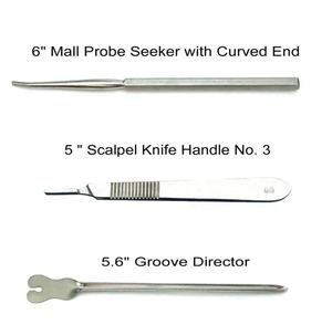 Tijeras Iris de Acero Inoxidable de 4.5 Pulgadas, Pinzas para Mosquitos de 5 Pulgadas, Tijeras Quirúrgicas de 5.5 Pulgadas, Instrumentos Quirúrgicos Veterinarios - Product Image 2