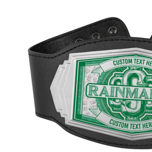 Cinturón de Campeonato Rainmaker, Cinturón Deportivo de Alta Calidad con Texto Personalizado, Cinturón con Título Personalizado para Eventos y Coleccionistas - Product Image 4
