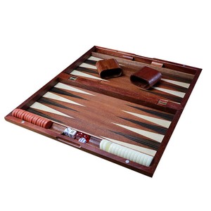 New Luxury Design Customizable Leather Eco-Friendly Durable High Quality <b>Backgammon</b> Game <b>Set</b> Folding Box Custom Logo - Product Image 1