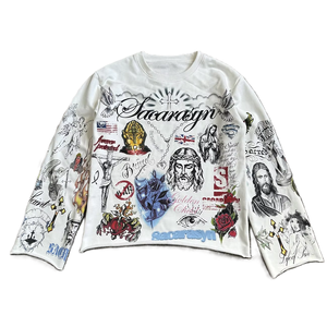 Sudaderas con Estampado Completo Estilo Urbano, Unisex, Corte Holgado, Alta Calidad, Cuello Redondo para Niños, Suaves - Product Image 1