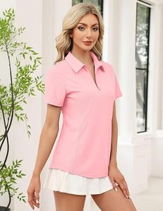 เสื้อโปโลแขนสั้นสำหรับผู้หญิง รุ่น High Performance Stretch Quarter Zip Top - Product Image 1