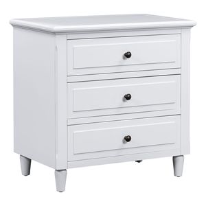 3-Drawer Wood Nightstand <b>Storage</b> <b>Cabinet</b> - Product Image 4