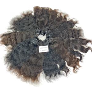 Vente en gros Extensions de cheveux humains vierges non traités à cuticules alignées 100% Cheveux humains bon marché de vendeur de temple indien ondulés - Product Image 2