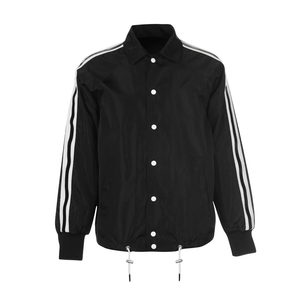 OEM Custom logo Mens <b>Coach</b> Jacket Classic Windbreaker Relaxed Fit Snaps Blank Coat Lapel Collar Plain <b>Coach</b> Jackets Windbreakers - Product Image 5
