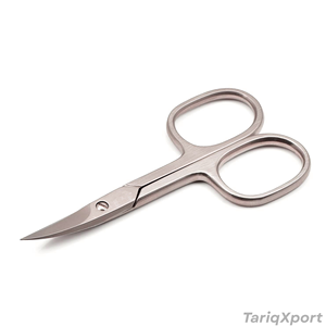 Ciseaux à ongles et à poils de nez pour bébé en acier inoxydable, durables et sûrs, avec poignée en plastique et étui de protection - Product Image 2