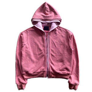 Sweat-shirts à capuche pour hommes personnalisés très demandés, 100 % coton de haute qualité, zippés, triple couche, en coton épais pour l'hiver - Product Image 1