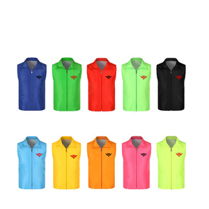 Tactus Industries Professional Barber Shirt Jacket <b>Men</b> <b>Black</b> Sleeveless 2 Pockets Tools One Way Zipper Breathable Canvas Quick - Product Image 4