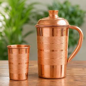 Juego de Jarra y Vasos Decorativos de Cobre para Regalos Corporativos y Bodas de Lujo - Product Image 6