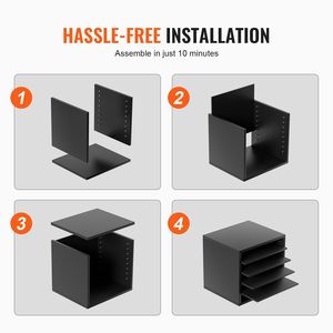 Organizzatore per Documenti in Legno 13.9x12x13 Pollici con 5 Scomparti Regolabili, Classificatore per Ufficio - Product Image 6