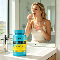 Capsules OEM de Glutathion, Resvératrol et NAC pour l'éclaircissement de la peau et la détoxification du foie chez l'adulte, marque privée, vente en gros en vrac