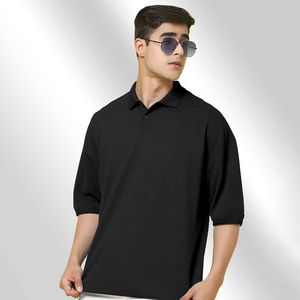 Chemises polo pour hommes de haute qualité 100% coton, logo personnalisé imprimé, col rabattu, t-shirts polo courts, fabriqués au Pakistan - Product Image 3