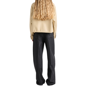 Blouson en cuir d'agneau Nappa pour femme, veste en cuir courte de luxe, blouson bomber, fabricant OEM, étiquette privée personnalisée - Product Image 2