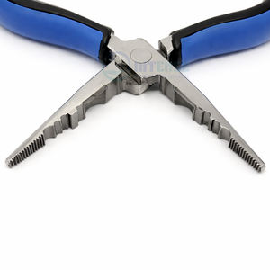 Alicates Multiusos de Acero Inoxidable de 6 Pulgadas para Extensiones de Cabello, Mango Ergonómico Azul y Negro, Ligeros y Reutilizables para un Corte de Cabello Eficiente - Product Image 2