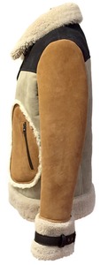 Luxury Genuine Leather <b>Shearling</b> <b>Jacket</b> <b>Men</b> Premium Sheepskin Fur Aviator Winter Coat Warm Stylish Outerwear Fit - Product Image 6