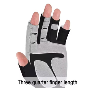 Gants de pêche antidérapants personnalisés en gros, à doigts coupés, respirants, protection des mains, équipement de pêche pour sports de plein air, fabricant - Product Image 4