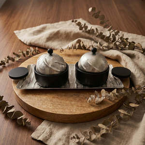Luxury Polished Gold Metal Dome Lid Serving Bowl Set for Party Dry Fruit Candy Nut Serving Collection Wholesale - Product Image 5