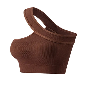 Sujetador Deportivo de Primera Calidad para Mujer, Modelo 2026, Sujetador Deportivo Premium Personalizado de un Solo Hombro, Sujetador Deportivo de Yoga sin Costuras - Product Image 1