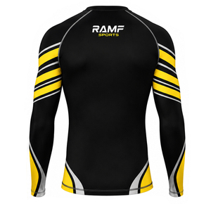 Camiseta de Compresión Larga Unisex para Adultos, Personalizada con Estampado BJJ, Spandex con Protección UV y Pantalones Cortos Deportivos al por Mayor - Product Image 4