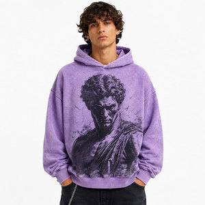 Sudadera con Capucha Oversize Unisex, 100% Algodón Orgánico, Felpa Ecológica, Diseño con Bolsillo Frontal, Acabado Lavado, Ideal para Verano - Product Image 2